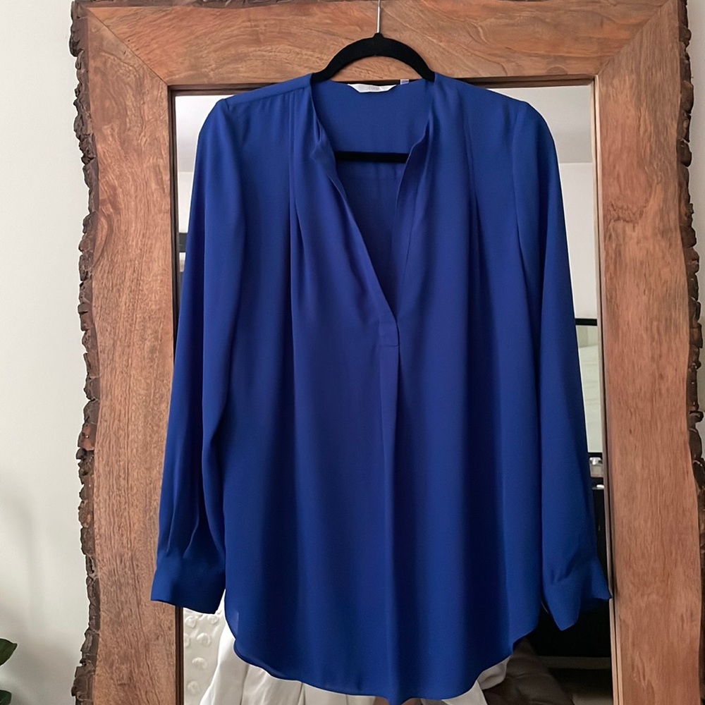 Blue Tunic Blouse- Small